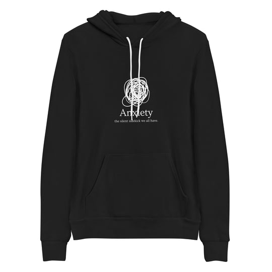 Anxiety: The Silent Sidekick All Genders Pullover Hoodie