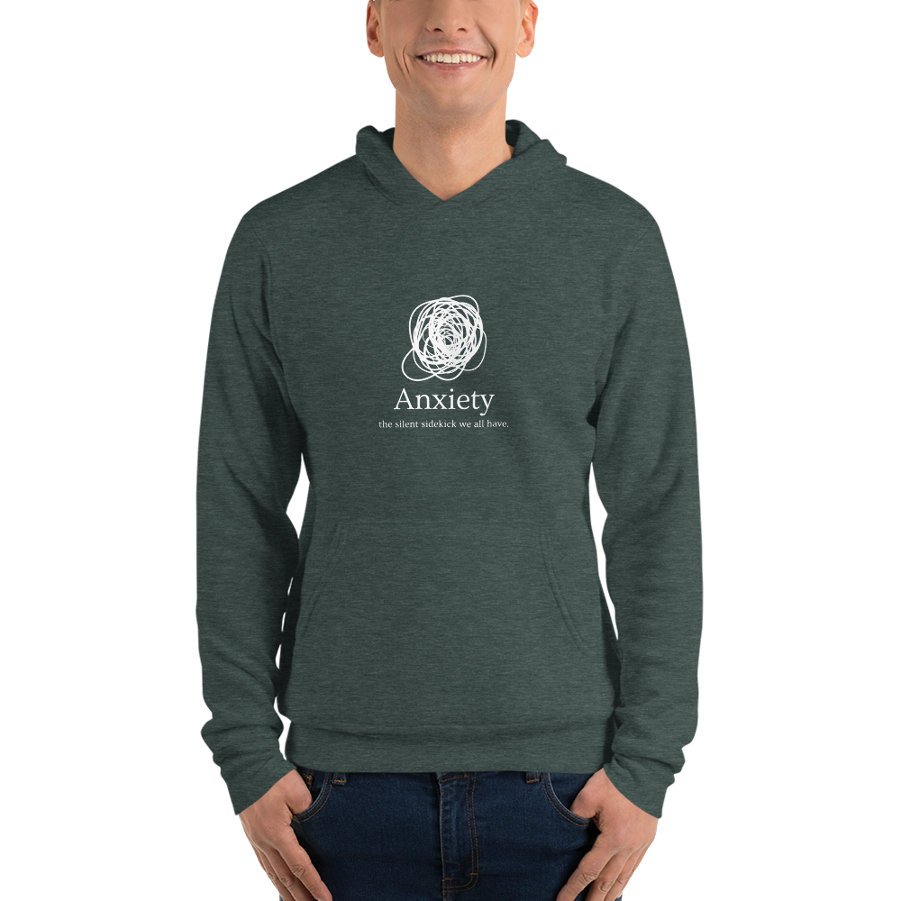 Anxiety: The Silent Sidekick All Genders Pullover Hoodie