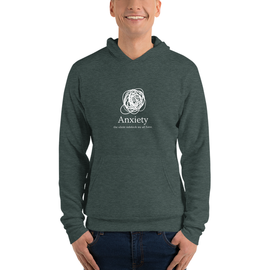 Anxiety: The Silent Sidekick All Genders Pullover Hoodie