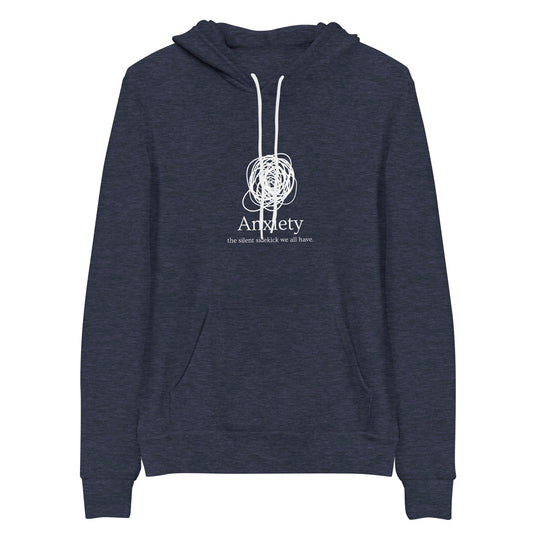 Anxiety: The Silent Sidekick All Genders Pullover Hoodie