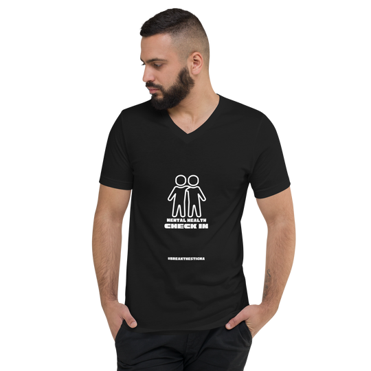 Mental Health Check-In All Genders V-Neck T-Shirt