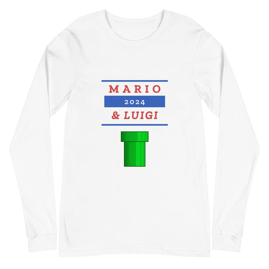 Mario & Luigi 2024 All Genders Long Sleeve Tee