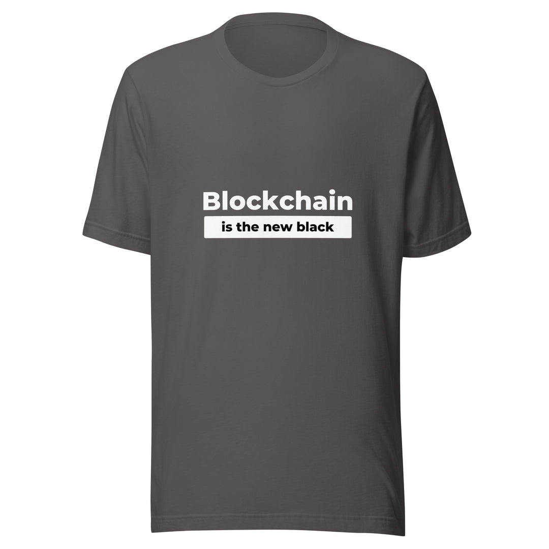 Blockchain is the New Black All Genders T-shirt