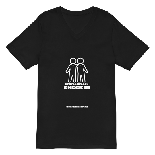 Mental Health Check-In All Genders V-Neck T-Shirt